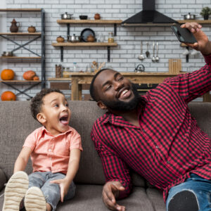 A man spending time indoors