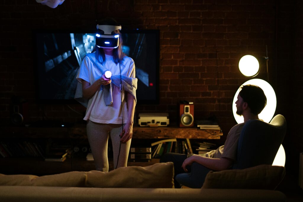 Couples playing games together