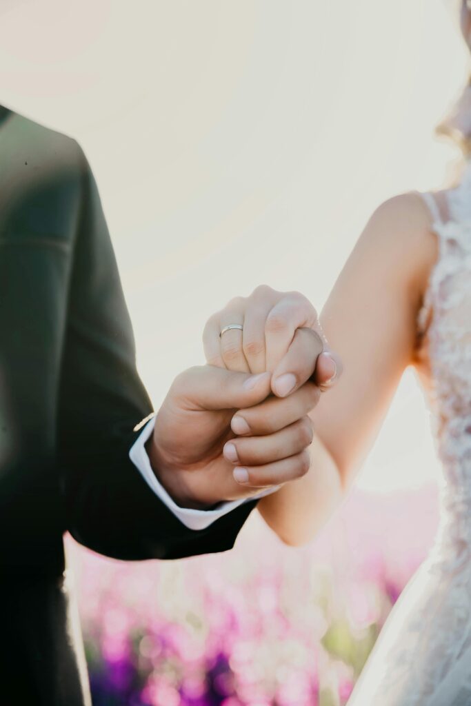 Couples holding hands