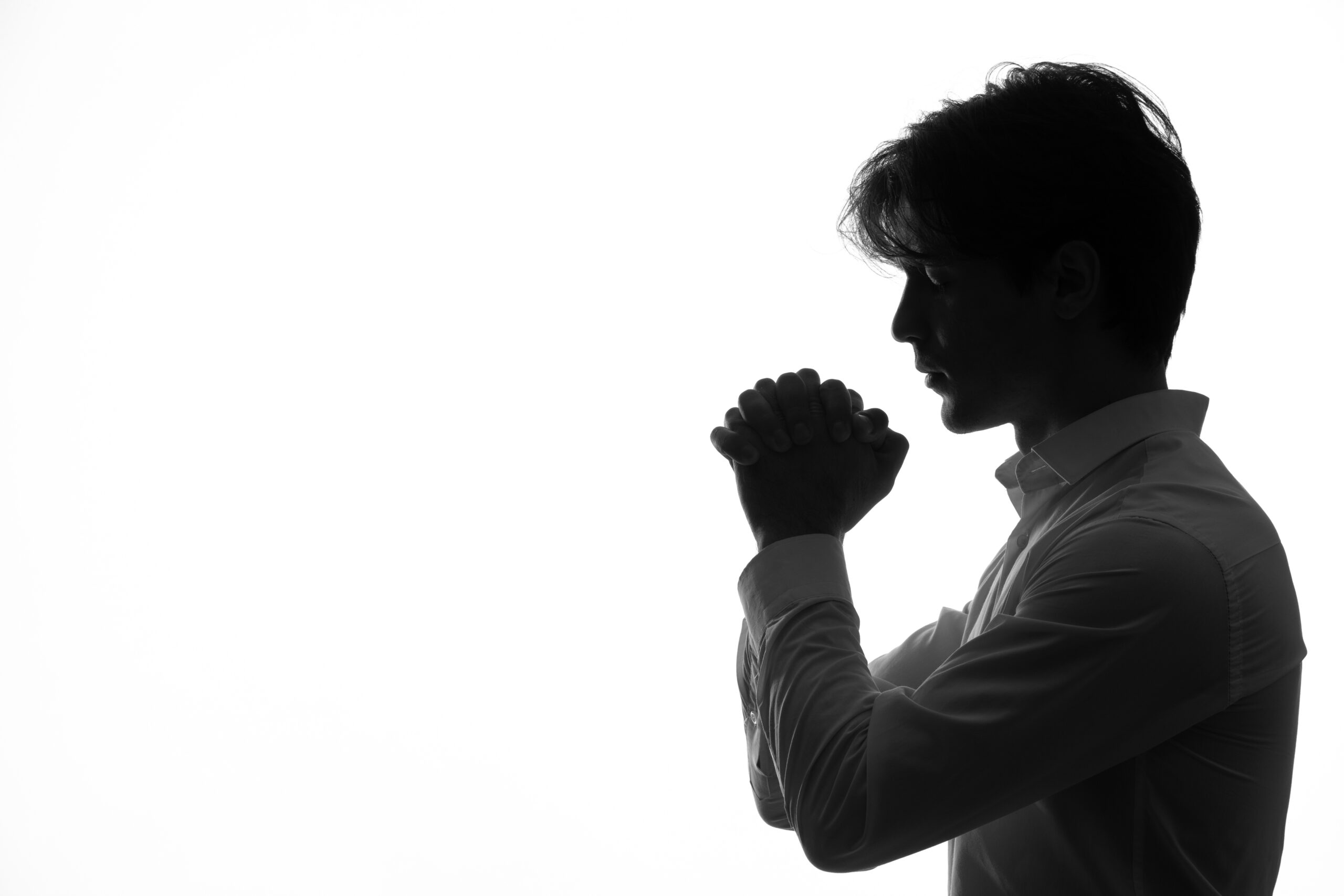 A man praying
