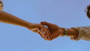 Couples holding hands