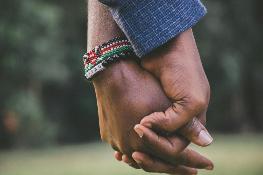 couples holding hands