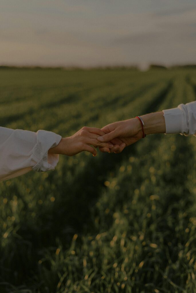 Couples holding hands