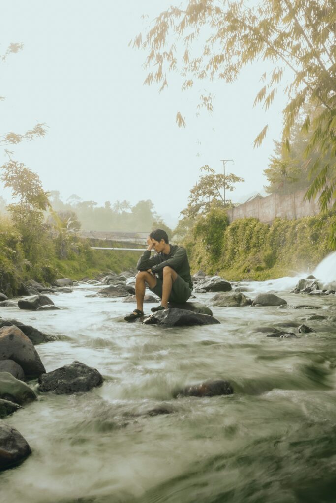 Man at a river